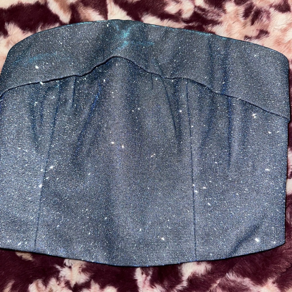 SLA the label glitter top